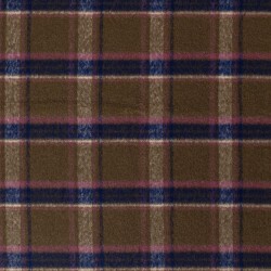Woll Polyesterstoff Jacquard Karomuster [M] (EX 220) - FARBE