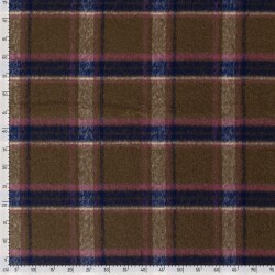 Woll Polyesterstoff Jacquard Karomuster [M] (EX 220) - FARBE