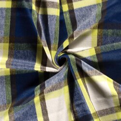 Woll Polyesterstoff Jacquard Karomuster [M]  FARBE
