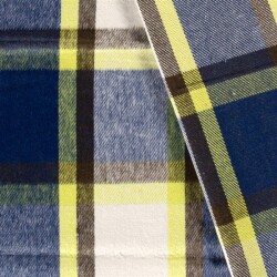 Woll Polyesterstoff Jacquard Karomuster [M]  FARBE