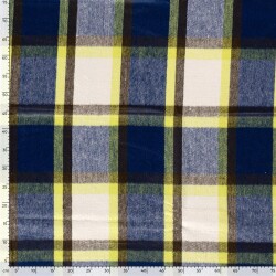 Woll Polyesterstoff Jacquard Karomuster [M]  FARBE