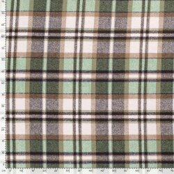 Polyesterstoff Jacquard Karomuster BRUSH - FARBE