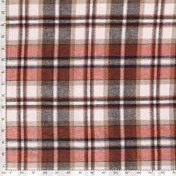 Polyesterstoff Jacquard Karomuster BRUSH - FARBE