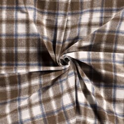 Jacquard Polyester Karomuster - taupe