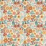 Regenjackenstoff leicht Blumenwiese - creme