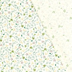 Baumwollpopeline Foliendruck springende Hirsche - creme