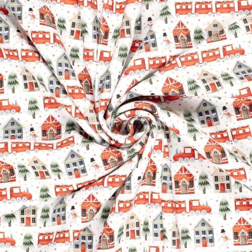 Wintersweat  Digital geschmückte Häuser - weiss