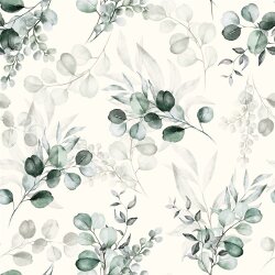 Rippenjersey Digital Eukalyptus - creme