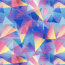 Funktionsjersey Sportswear Digital bunte Dreiecke - blau