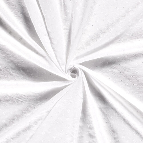 Baumwollvoile Bestickt STARS - FARBE