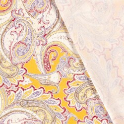 WOVEN VISCOSE LINNEN PAISLEY - FARBE