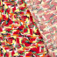 Viskose Popeline abstrakte Rechtecke - gelb/rot