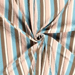 Viskosestoff PRINT STRIPES - FARBE