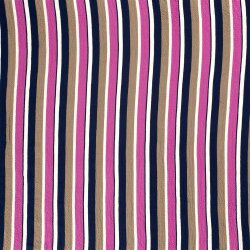 Viskosestoff PRINT STRIPES - FARBE