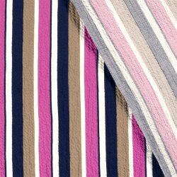 Viskosestoff PRINT STRIPES - FARBE
