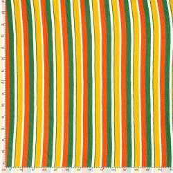Viskosestoff PRINT STRIPES - FARBE