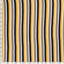 Viskosestoff PRINT STRIPES - FARBE