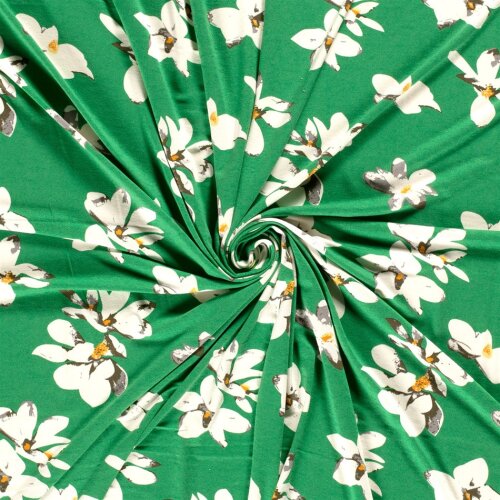 VISCOSE JERSEY Blumen - FARBE