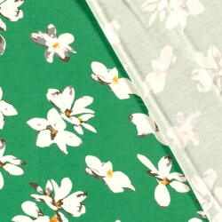 VISCOSE JERSEY Blumen - FARBE