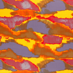 Viskose Jersey aquarell Farbverlauf - dunkelorange