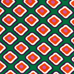 Viskose Jersey bunte Diamanten - grün