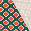 Viskose Jersey bunte Diamanten - grün