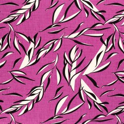 Viskose Jersey Blätter - pink