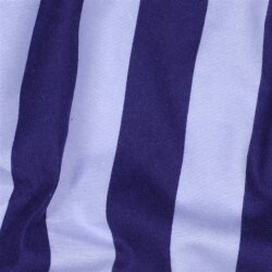 Baumwollflanell Streifen - kobaltblau