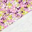 French Terry Blumen - pink / LIME