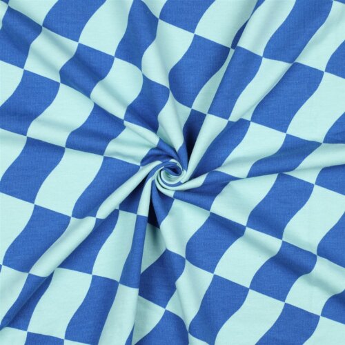 Ganzjahressweat Soft CHECK - MINT / BLUE