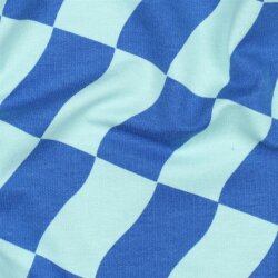 Ganzjahressweat Soft CHECK - MINT / BLUE