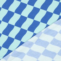 Ganzjahressweat Soft CHECK - MINT / BLUE