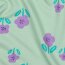 French Terry Blumen - mint