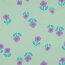 French Terry Blumen - mint