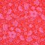 Baumwolljersey Blumen - rot