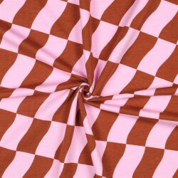 Ganzjahressweat Soft CHECK - PINK / BROWN