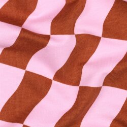 Ganzjahressweat Soft CHECK - PINK / BROWN