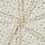 Waffeljersey Blumen - creme