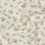 Waffeljersey Blumen - creme