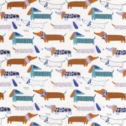Interieurstoff  Digital Panama DACHSHUND