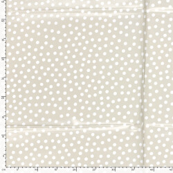 Coated cotton small dots - light purple