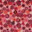 Steppstoff Rautenwaben Digital Blumen - pink