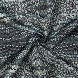 Jacquard Reptilienoptik Lurex - pinie