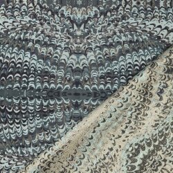 Jacquard Reptilienoptik Lurex - pinie