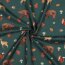 Feine Baumwollpopeline Digital FOREST Tiere - DARK GREEN