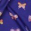 Feine Baumwollpopeline GLITTER BUTTERFLIES - COBALT