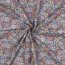 Feine Baumwollpopeline Bio~Organic Blumen - PURPLE