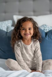 Baumwollflanell Katzen - altmint