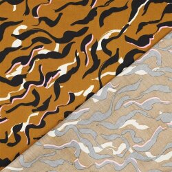 Baumwollsatin Tiere SKIN - CAMEL