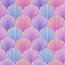 French Terry Digital SEASHELLS - lila